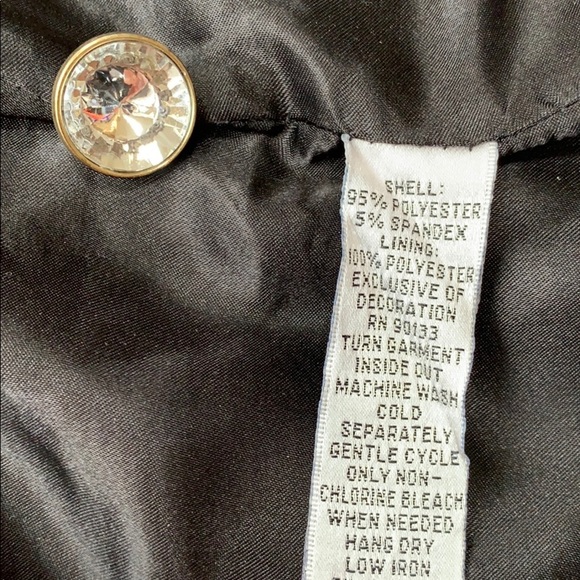 Joan Rivers Black bejeweled Blazer Sz. Small - Picture 7 of 7